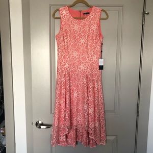Pink high-low dress by Tommy Hilfiger, size 10